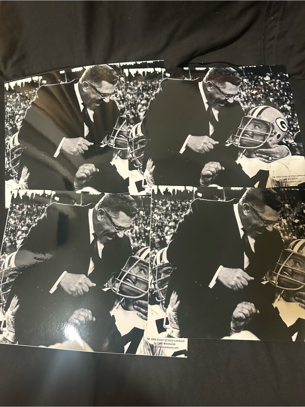 Vince Lombardi 8x10 Football Coach Wall Art Print lot of 4